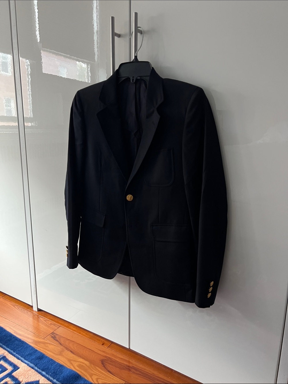 Brooks Brothers Black Blazer with Gold Buttons